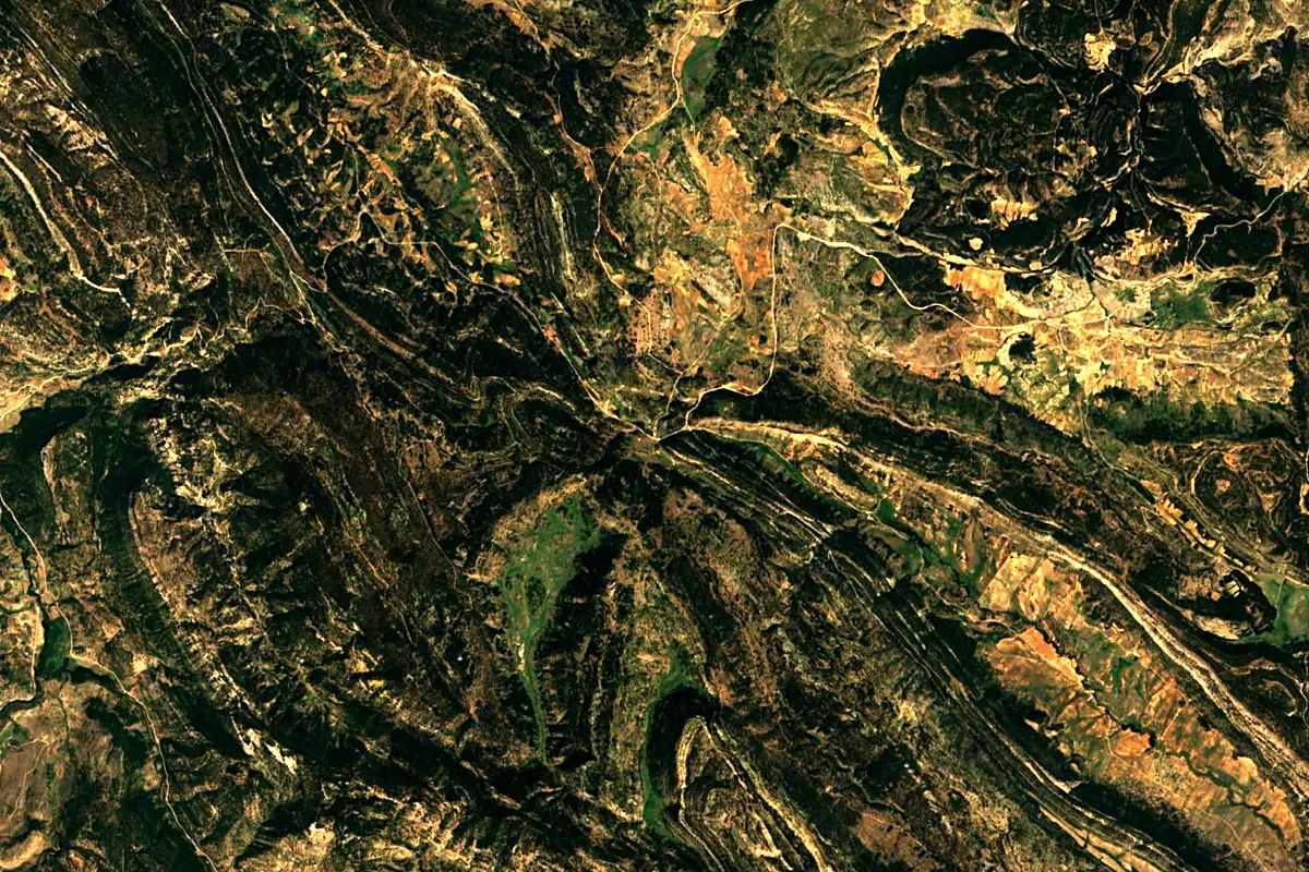Tagus River: satellite view of the source
