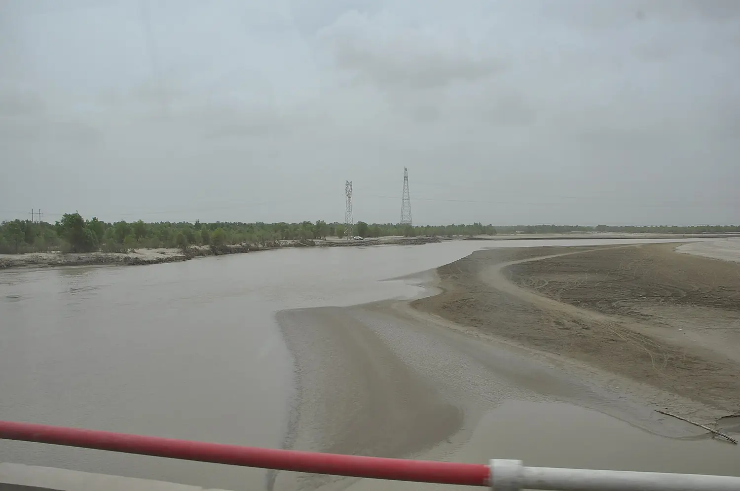 Tarim Desert Highway - Crossing the Tarim River, Xinjiang, China