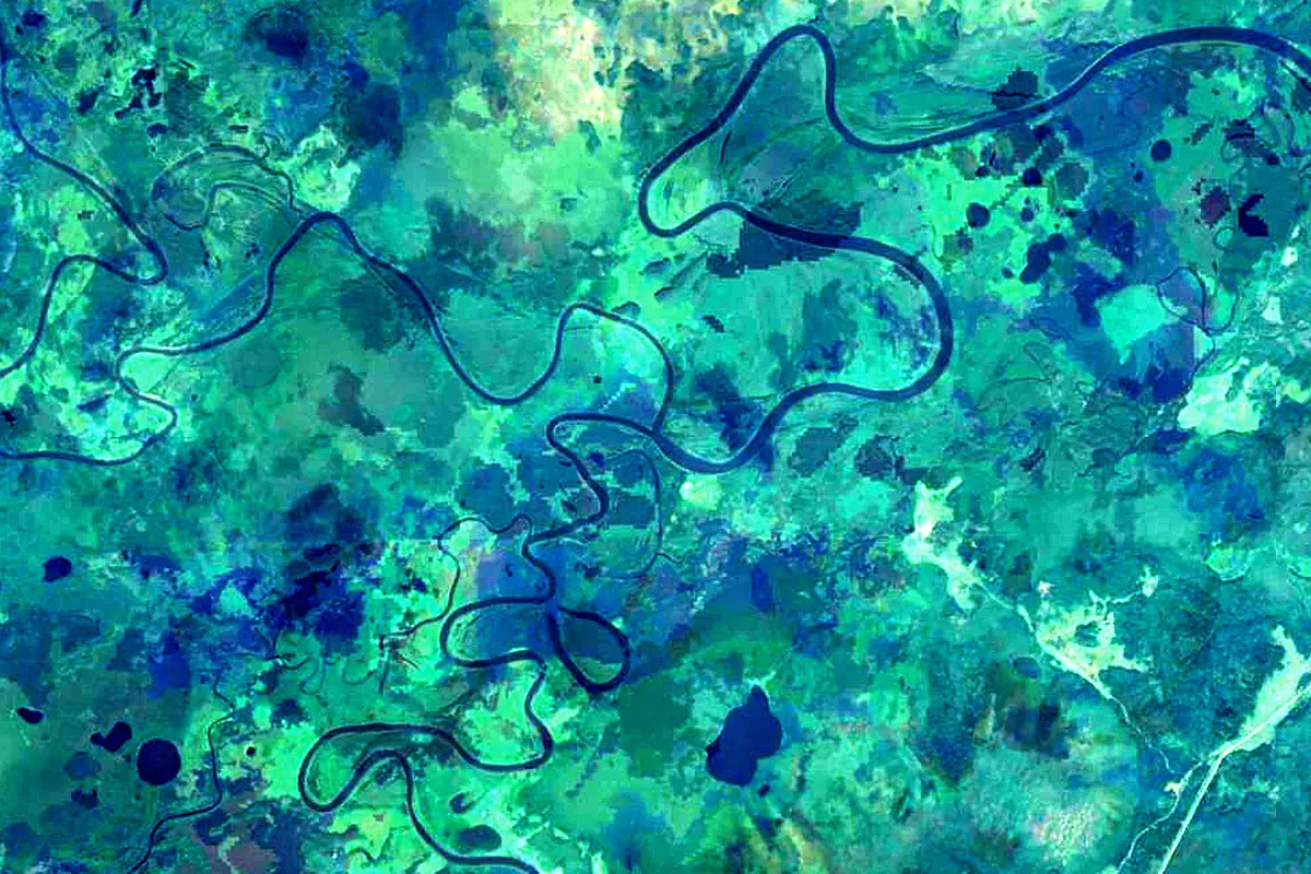 Tavda: satellite view of the source
