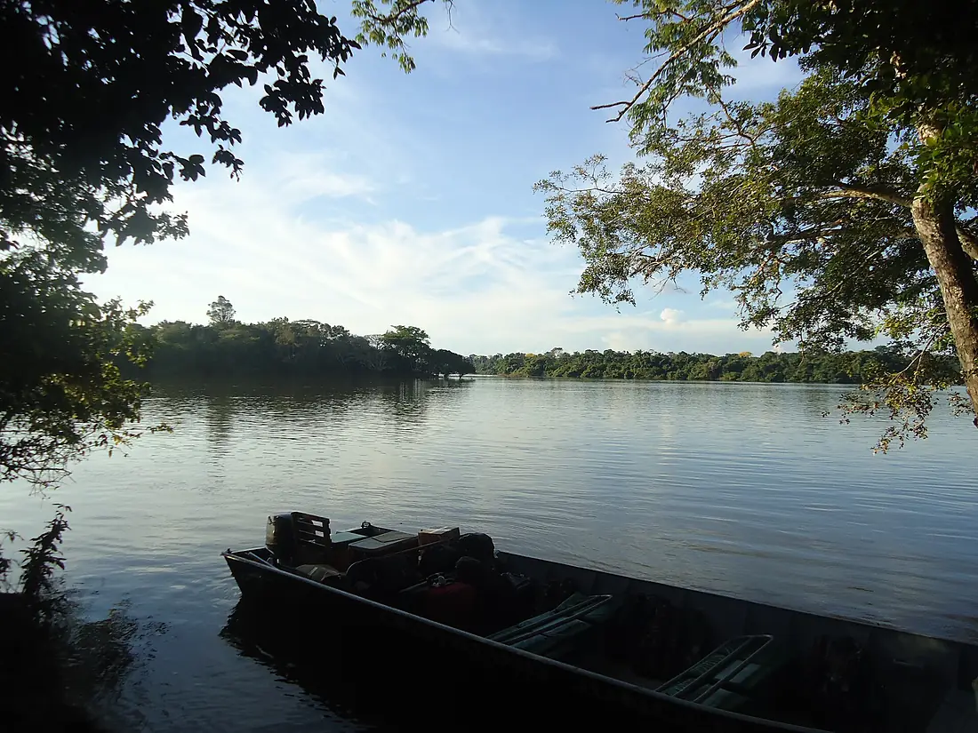 Barco no Rio Teles Pires