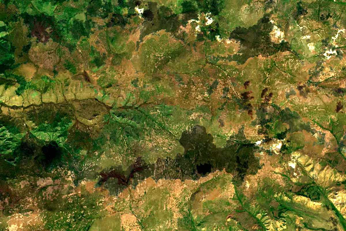 Tes: satellite view of the source