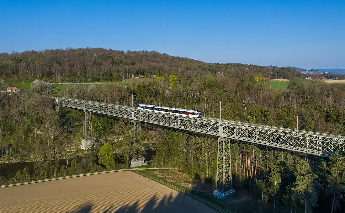 Thurbo RABe 526 Thurbrücke Ossingen