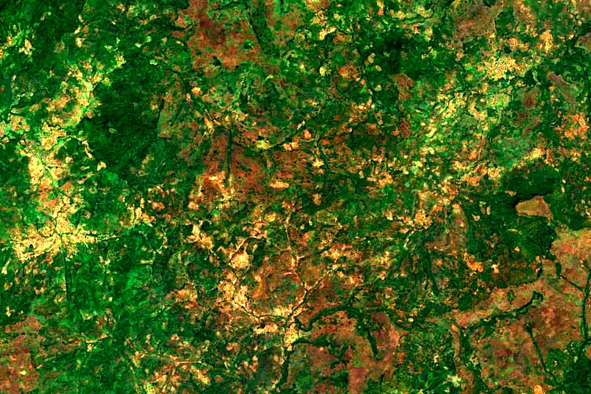 Tinkisso River: satellite view of the source