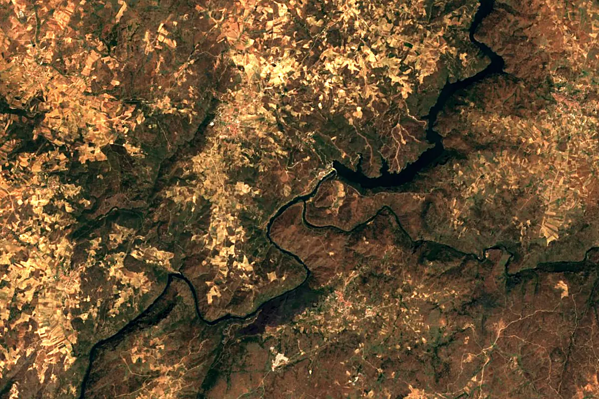 Tormes: satellite view of the mouth
