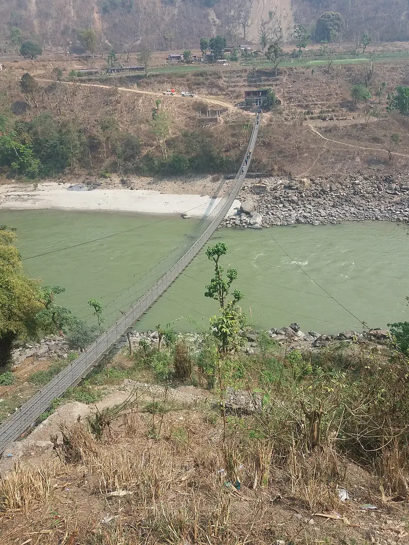 Bridge over trishuli - Kurintar