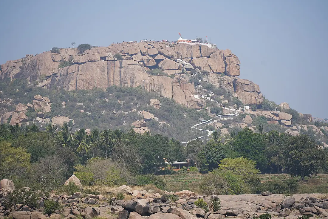 Hampi - Tungabhadra River - Anjaneya Hill - 1
