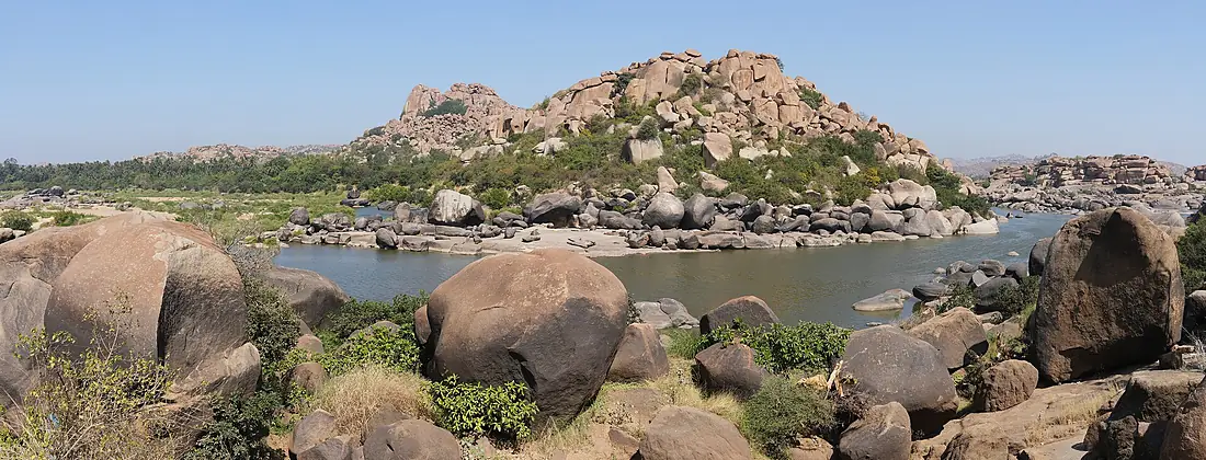 Hampi - Tungabhadra River from Hampi River Walk