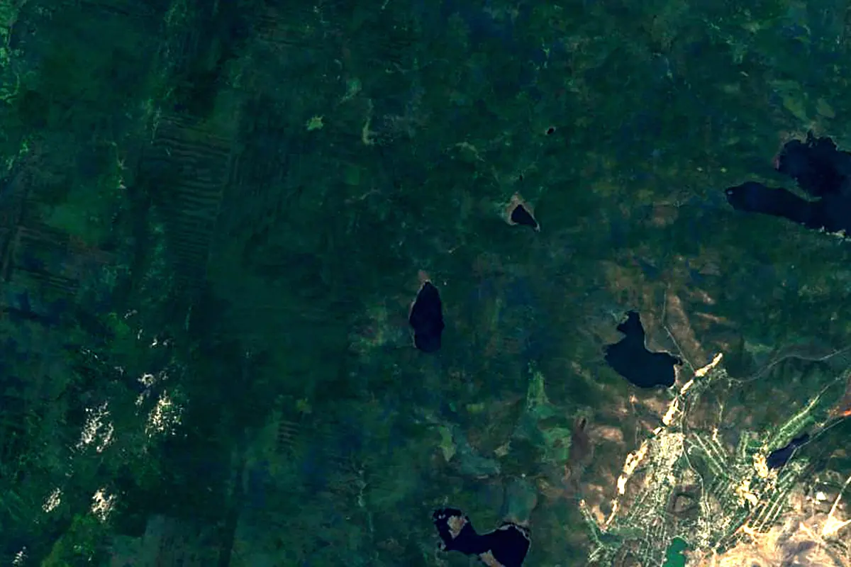 Ufa: satellite view of the source