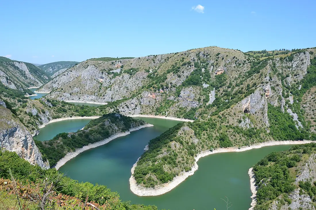 Uvac rivier, Servië
