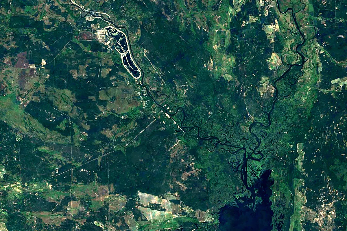 Uzh: satellite view of the mouth