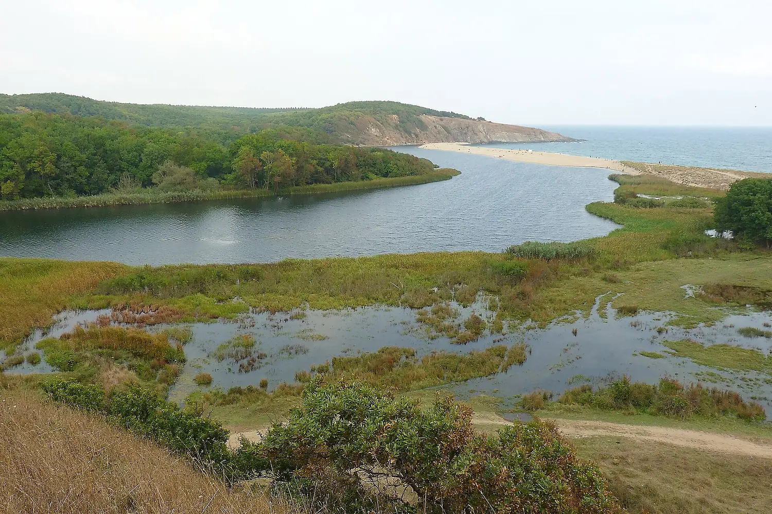 The mouth of Veleka river and flooded areas - summer 2011