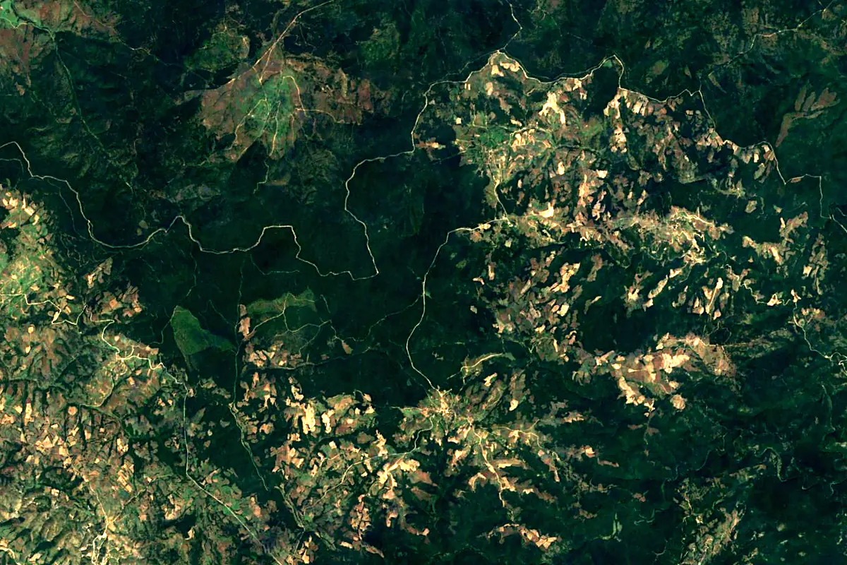 Veleka: satellite view of the source