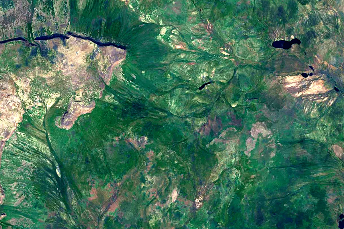 Vilyuy: satellite view of the source