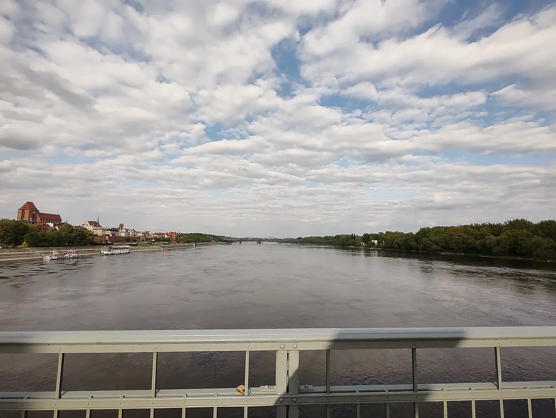The Vistula River in Toruń
