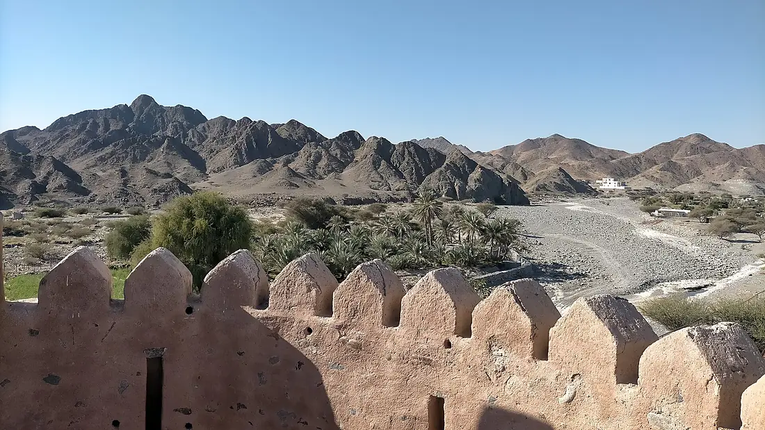 Wadi Al Helo from the Wahala Fort tower - Sha'biyyah Wahala - 2