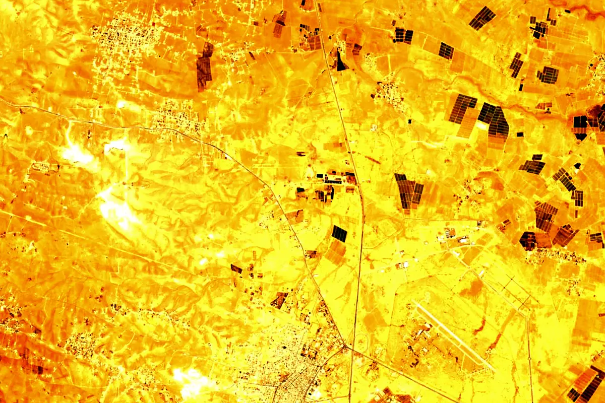 Wadi Auja: satellite view of the source