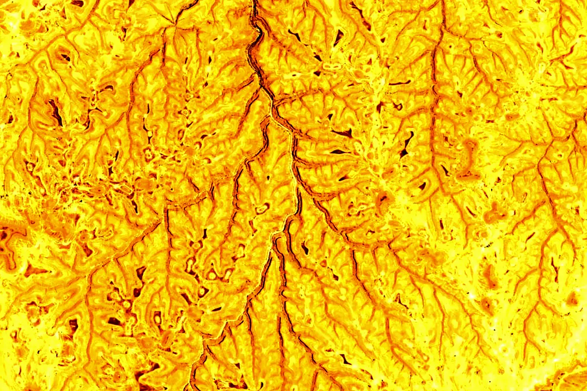 Wadi Dawan: satellite view of the source