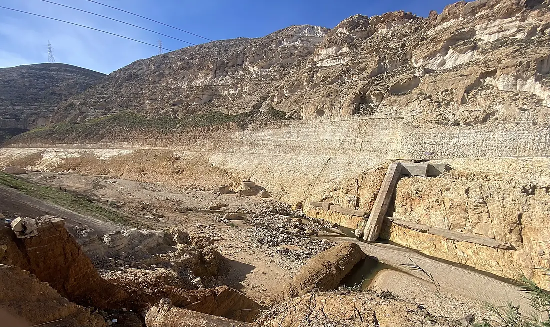 سد درنة الصغير بعد الانهيار , Derna Small Dam after the collapse