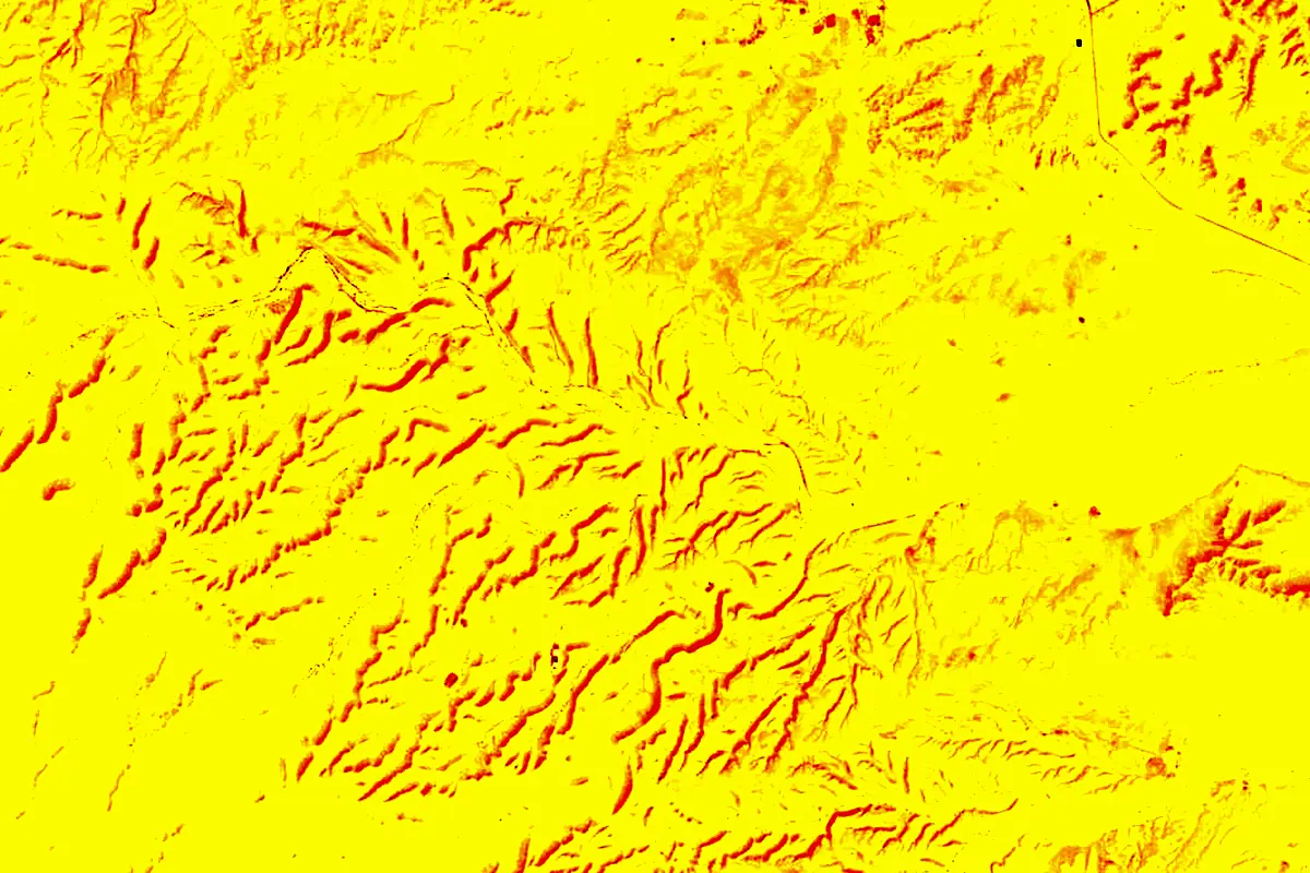 Wadi Hanifa: satellite view of the source