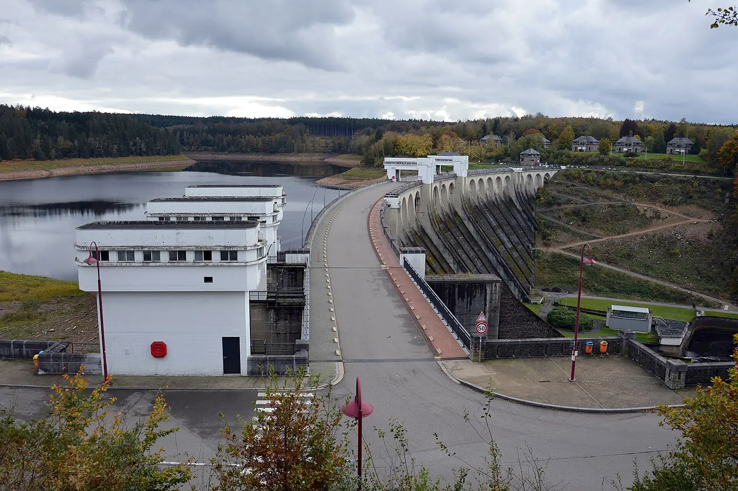 View of the Wesertalsperre from the visitor center, Eupen, 2021