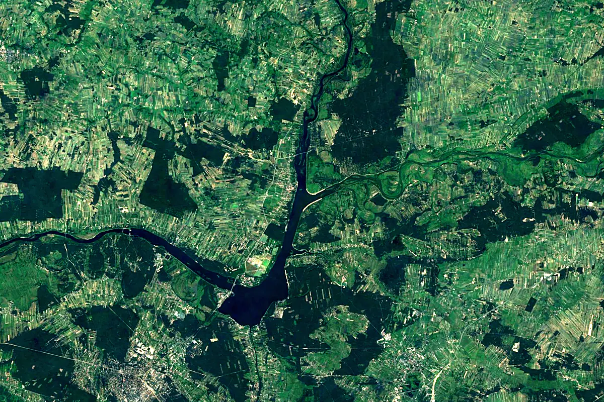 Western Bug: satellite view of the mouth