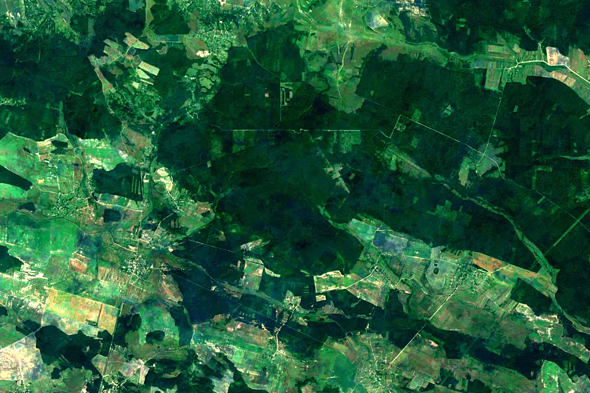 Western Bug: satellite view of the source