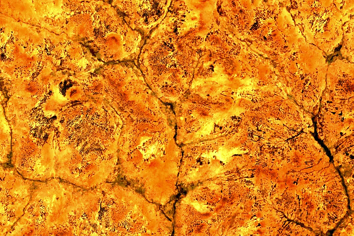 White Volta: satellite view of the source