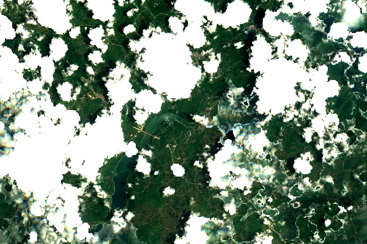 Wu River: satellite view of the source