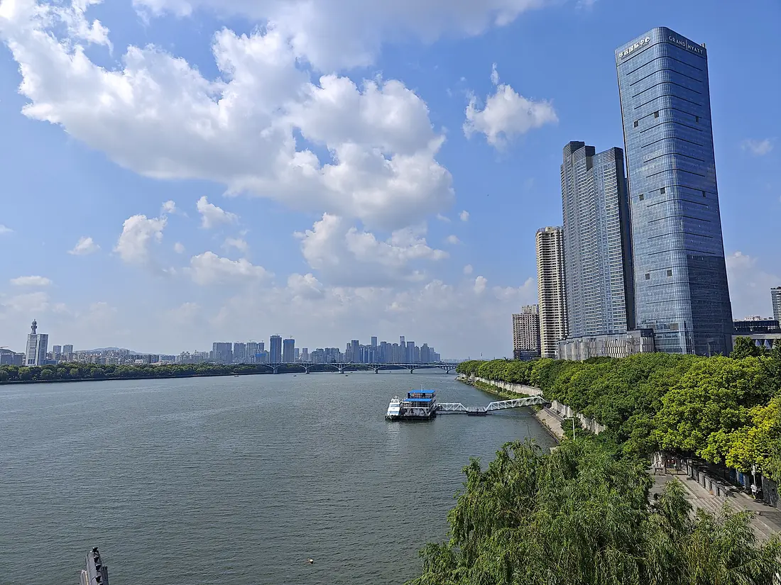 Xiang River and Orange Isle Bridge, Changsha