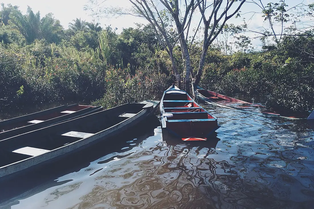 Canoas no Rio Xingu