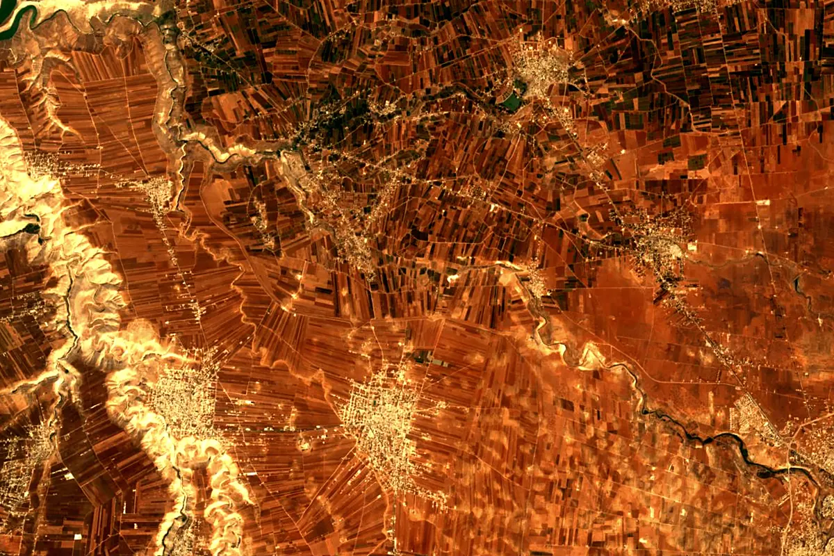 Yarmuk: satellite view of the source