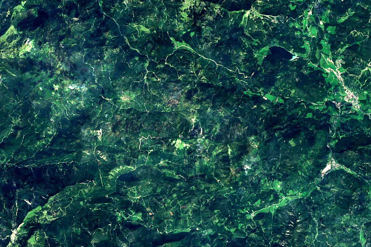 Ybbs: satellite view of the source